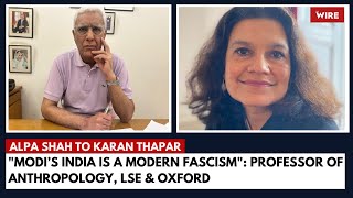 “Modi’s India is a Modern Fascism” Professor of Anthropology LSE amp Oxford [upl. by Amsirahc]