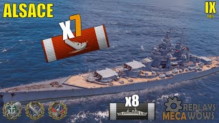 Alsace 7 Kills amp 240k Damage  World of Warships Gameplay [upl. by Nais581]