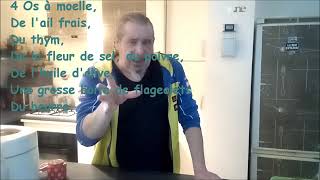 Recette simple rapide et peu chère  Los à moelle accompagné de flageolets verts [upl. by Edin]