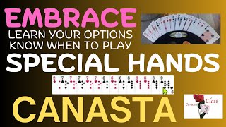 How to play Canasta SPECIAL HANDS learn to see them amp raise your score 101424 canasta familyfun [upl. by Ycinuq]