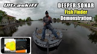 Deeper Sonar Pro Portable Fishfinder Demonstration [upl. by Aketal]