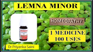 Lemna Minor – Homeopathic Medicine  1 medicine 100 uses  nasal polyp drpriyankashomeopathy [upl. by Ojytteb]