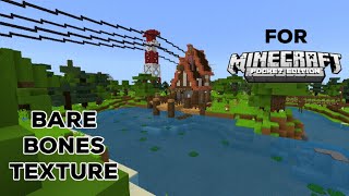 BARE BONES texture for Mcpe Showcase and download [upl. by Flavio]