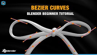 Blender Bezier Curve Tutorial for Beginners  Creating a Basic Drawstring  shift 4 cube [upl. by Gosnell]