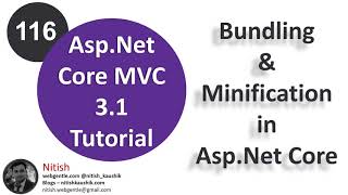 116 Bundling and minification in aspnet core  AspNet Core tutorial [upl. by Baudin]