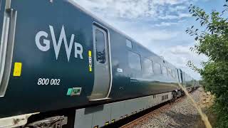 GWR Class 800 Passing Through Pembrey  800002  4824 [upl. by Felecia128]