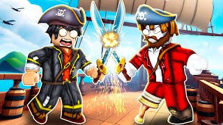 Epic PIRATE Battle in ROBLOX [upl. by Atinwahs62]