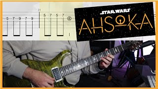 Star Wars Ahsoka Theme End Credits  Guitar Tabs Provided Star Wars [upl. by Zetrom685]