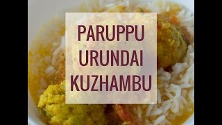 paruppu urundai kuzhambu [upl. by Robson]