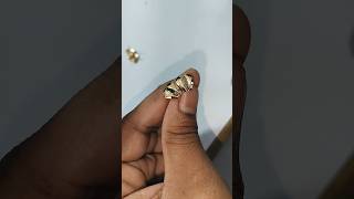 How to make gold jewellery goldmaking ring goldjewellerymaking goldaccessories wood [upl. by Christianna]