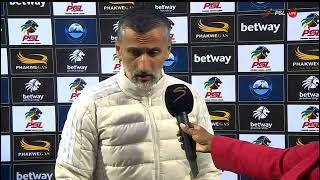 Pitch Interview Jose Riveiro  Kabelo Dlamini Goal  MTN 8 Final Preparation  Stellenbosch [upl. by Wyck]