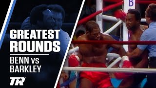 BENN AND BARKLEY IN A ONEROUND BRAWL  GREATEST ROUNDS IN BOXING [upl. by Nnylhtak]