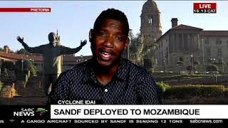 Deployment of SANDF to cyclone stricken Mozambique Sipho Stuurman [upl. by Peckham]