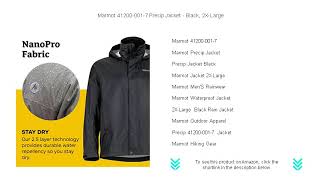 Marmot 412000017 Precip Jacket  Black 2XLarge [upl. by Julia]