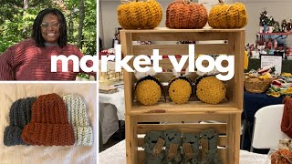 CRAFT MARKET VLOG  Fall Crochet Craft Fair With Me [upl. by Ehrsam]