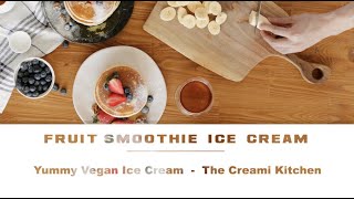 Vegan Fruit Smoothie Ice Cream in Ninja Creami [upl. by Ecinad]