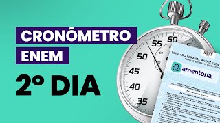 CRONÔMETRO ENEM 2° DIA Tempo de prova 5h  Contagem Regressiva  MarcaTempo [upl. by Tabitha]