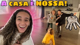 🏡COMPRAMOS🥹 Pegando as CHAVES da CASA NOVA em Utah 🇺🇸 Moveis Chegando e Projetos pra casa [upl. by Melony]