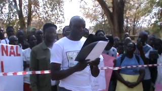 Caprivi Concerned Group marching peacefully in Katima [upl. by Ttelracs]