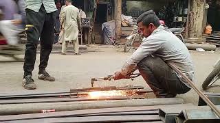 cutting flat bar from center جھریاں india russia malaysia germany pakistan philippines usa [upl. by Maillil679]