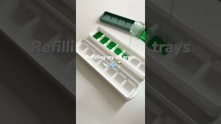 Refilling my ice trays asmr lifestyle satisfying ice organize refill foodie [upl. by Mensch]