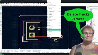 KiCad 6 Delete Tracks [upl. by Ardena629]