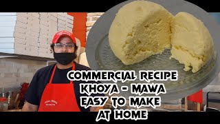 Khoya Recipe for Canada US Europe  How to make khoya at home with milk Commercial Khoya Mawa Recipe [upl. by Nosdrahcir762]