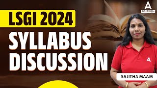 LSGI 2024 SYLLABUS DISCUSSION  SAJITHA  ADDA247 MALAYALAM [upl. by Ynoffit]