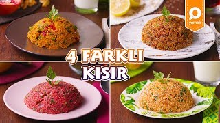 4 Farklı Kısır Tarifi  Tek Malzeme Çok Tarif [upl. by Seiden]