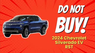 2024 Chevrolet Silverado EV RST  8 Reasons NOT to Buy 🚫⚡ [upl. by Sirod]