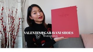 Valentino Garavani Rockstud Shoes Unboxing  valentino rockstud valentinoshoes [upl. by Sonia]