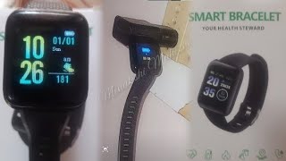 How to charge Smart Bracelet and Switch on  Smart Bracelet Watch review and Unboxing [upl. by Smiley262]