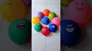 Blue and 8 Emoji Water Color Balloon Popping Reverse Video Asmr [upl. by Ehrenberg]