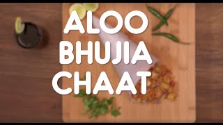 Aloo Bhujia Chaat Recipe in A minute By Quick Food Recipe [upl. by Allx]