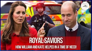 Royales Eingreifen William und Kate helfen nach Raubüberfall auf Londoner Lebensmittelausgabe [upl. by Erbma]