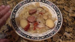 SMOTHERED CABBAGE SAUSAGE amp POTATOES  NINJA FOODI [upl. by Kwei]