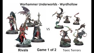 Warhammer Underworlds Nemesis Skittershanks Clawpack Toxic Terrors vs The Crimson Court Rivals [upl. by Colinson]