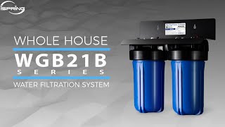 Bestselling  iSpring WGB21B Series Whole House Water Filtration System  10Inch 2Stage [upl. by Odelinda]