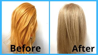 how to get rid of orange yellow hair  get rid of yellow hair in 5 minutes [upl. by Arua]