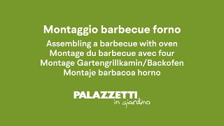 Montaggio barbecue con forno  Palazzetti In Giardino [upl. by Akinor]