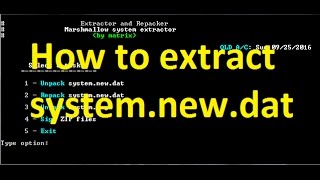 How To Extract Systemnewdat Any DAT File [upl. by Ruder]