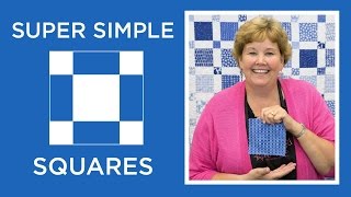 Make a Super Simple Squares Quilt with Jenny Doan of Missouri Star Video Tutorial [upl. by Fablan]