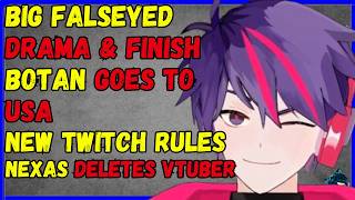 Big FalseEyed Drama Nexas deletes vtuber Twitch bans karaoke Botan goes to USA [upl. by Terryn]