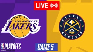 NBA LIVE Denver Nuggets vs Los Angeles Lakers GAME 5 LIVE  April 30 2024  NBA Playoffs 2K24 [upl. by Oicul537]