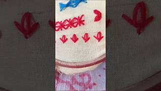 Tulip flower broder embroideryyoutubevideoviralvideostrendingvideo embroideryvideosbasicstitch [upl. by Atiragram]