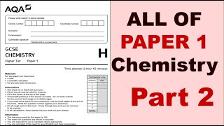 2023 Chemistry Paper 1 Exam Questions and Answers REVISION [upl. by Eylrac]