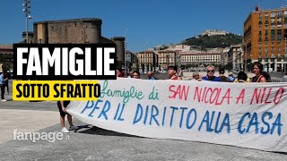 Casa gli abitanti di via SNicola a Nilo sotto sfratto imminente contestato Manfredi quotDal Comune [upl. by Kotick929]