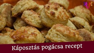 Káposztás pogácsa recept  Katika titkos receptje a quotnemlehetabbahagyniquot másnap is puha pogácsa [upl. by Igenia]