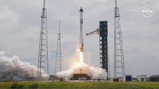 SpaceX launches Crew9 astronauts to space station  Broadcast [upl. by Alathia]