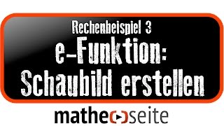 Schaubild einer Exponentialfunktion erstellen Beispiel 3  A4109 [upl. by Groveman812]